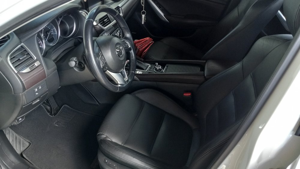 Mazda interior — spotless dashboard and seats